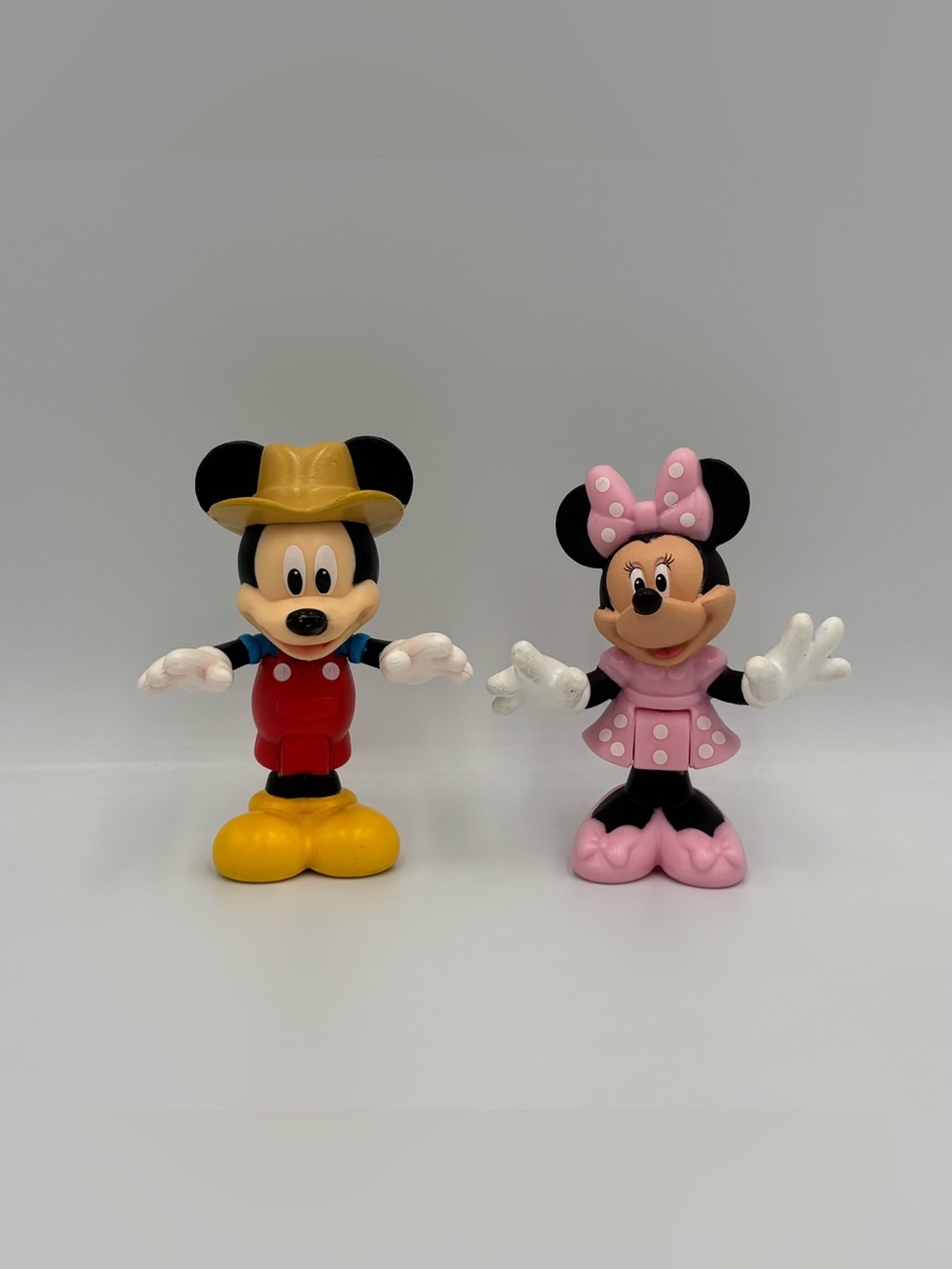 RARE Disney Mickey & Friends Toy Lot- Cowboy Western Mickey & Minnie Mouse